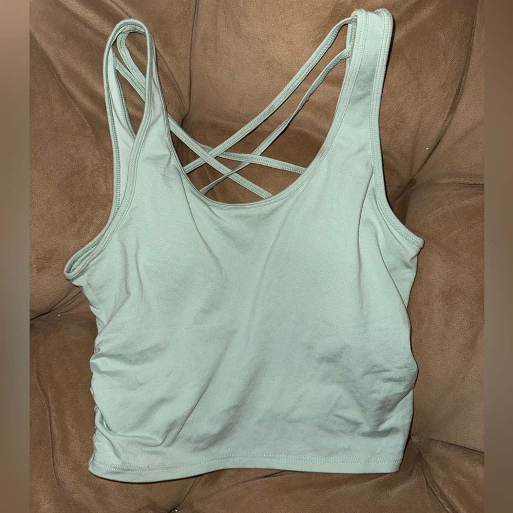 Gilly Hicks Mint Green Strappy Workout Top